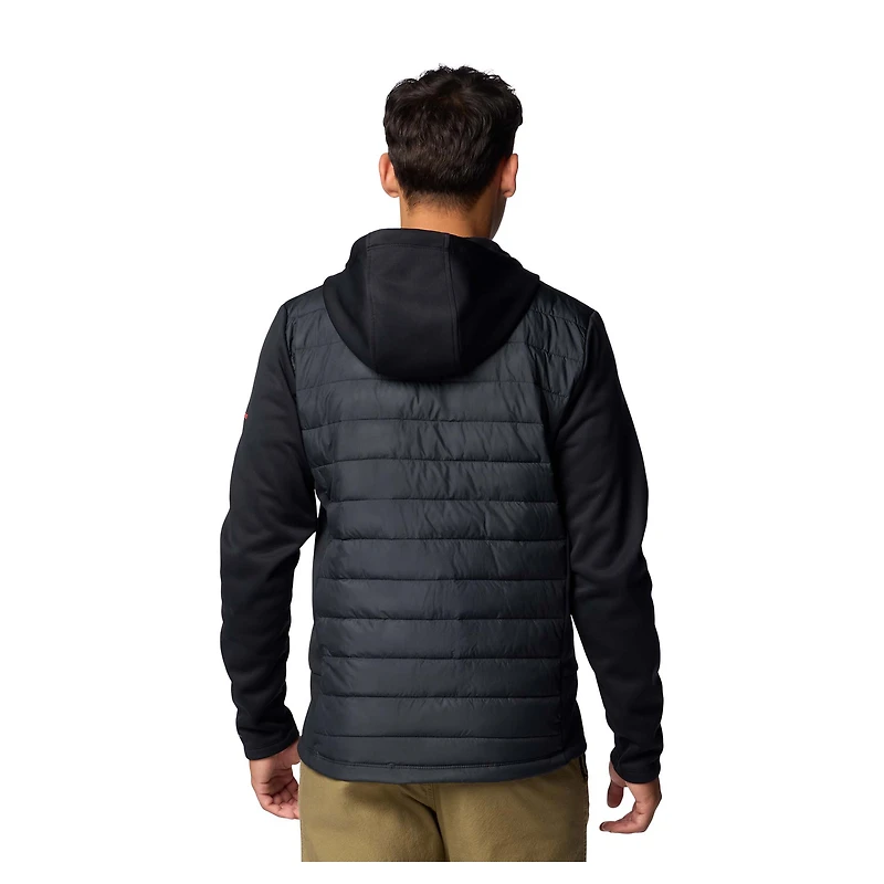 Men's Columbia  Black Georgia Bulldogs Out-Shield Hybrid Full-Zip Hoodie Jacket