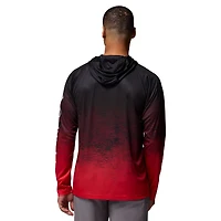 Men's Columbia  Black Georgia Bulldogs PFG Gradient Water Super Terminal Tackle Hoodie Omni-Wick T-Shirt