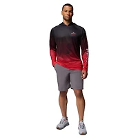 Sweat à capuche Columbia Black Georgia Bulldogs PFG Gradient Water Super Terminal Tackle pour homme avec t-shirt Omni-Wick