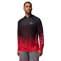 Sweat à capuche Columbia Black Georgia Bulldogs PFG Gradient Water Super Terminal Tackle pour homme avec t-shirt Omni-Wick