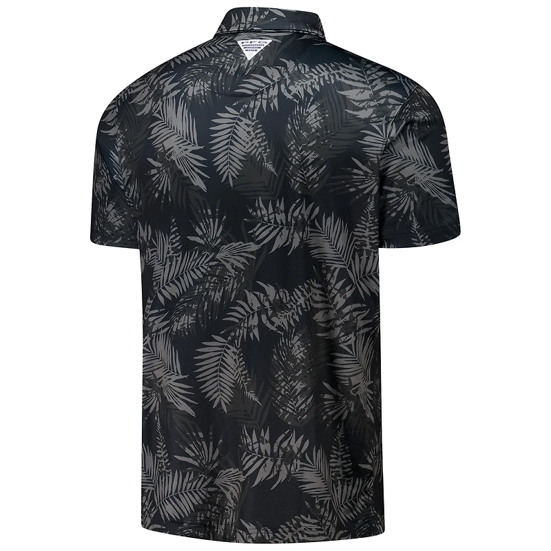 Men's Columbia Black Georgia Bulldogs PFG Super Terminal Tackle™ Omni-Shade™ Bangalows Polo