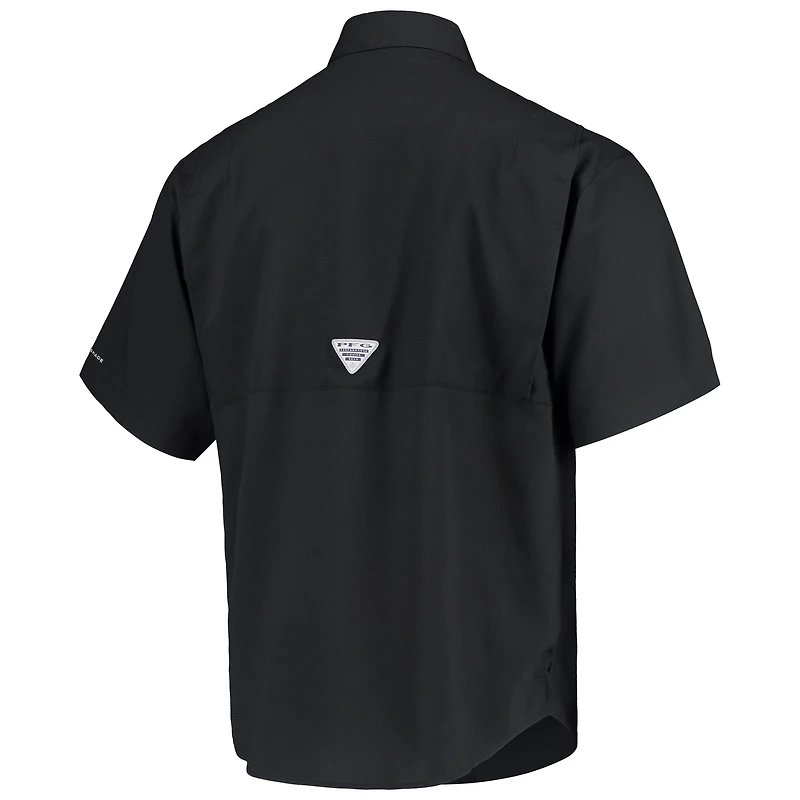 Chemise boutonnée Columbia Grey Georgia Bulldogs PFG Tamiami Omni-Shade pour homme