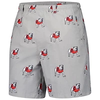 Short imprimé Columbia Red Georgia Bulldogs Backcast III pour homme