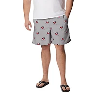 Men's Columbia Gray Georgia Bulldogs Big & Tall Backcast II Allover Print Omni-Shade Shorts