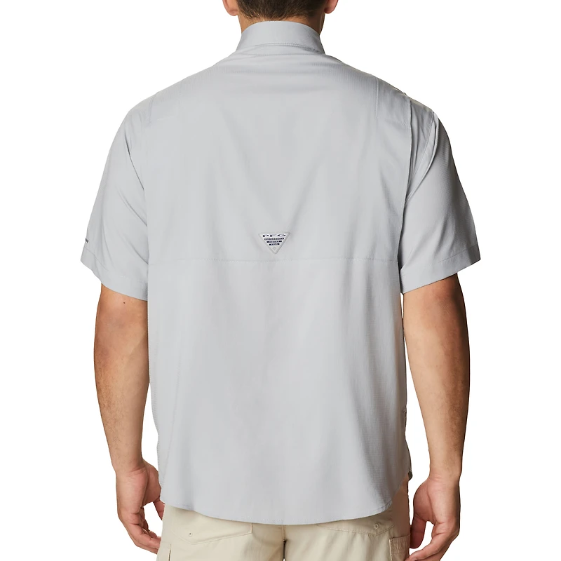 Chemise à boutons Columbia Georgia Bulldogs Big & Tall Collegiate Tamiami Omni-Shade pour homme, gris