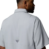 Chemise boutonnée Columbia grise Georgia Bulldogs Tamiami Omni-Shade pour homme