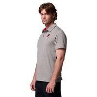 Polo Tech Trail gris Columbia Georgia Bulldogs pour homme