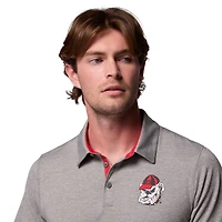 Polo Tech Trail gris Columbia Georgia Bulldogs pour homme