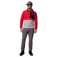 Men's Columbia Red/Gray Georgia Bulldogs Hike Omni-Wick Half-Zip Pullover