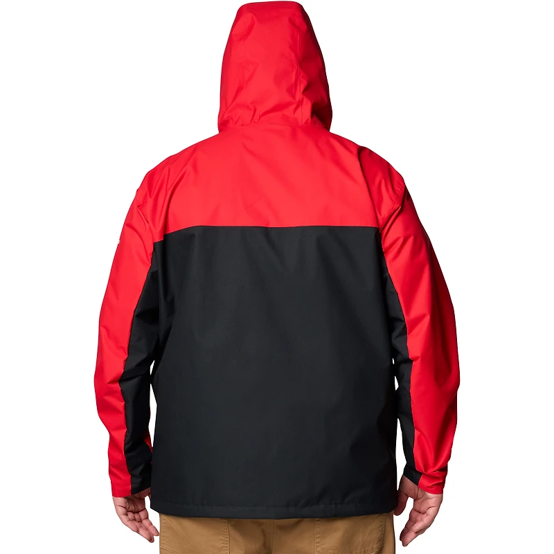 Men's Columbia Red Georgia Bulldogs Big & Tall Field Bound Omni-Tech™ Full-Zip Jacket