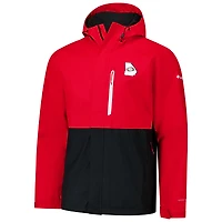 Veste à glissière complète Columbia Red Georgia Bulldogs Field Bound Omni-Tech™ pour homme