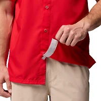 Chemise boutonnée Columbia rouge Georgia Bulldogs Slack Tide Camp pour homme