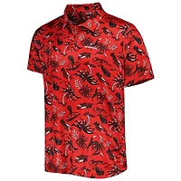 Polo pour homme Columbia Red Georgia Bulldogs Super Terminal Tackle Omni-Shade