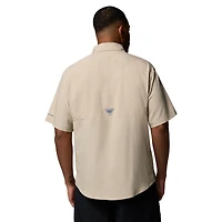 Chemise boutonnée Columbia Tan Georgia Bulldogs Tamiami Omni-Shade pour homme