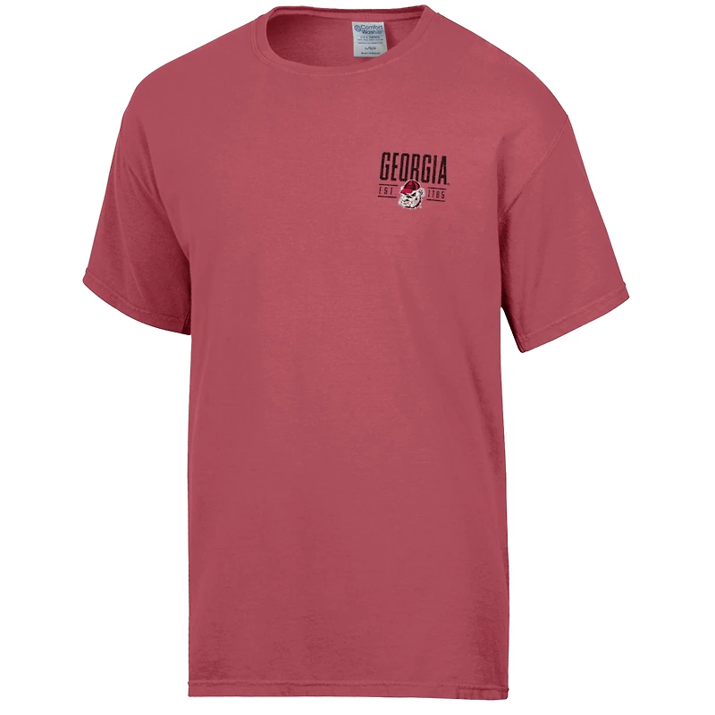 Men's ComfortWash Red Georgia Bulldogs Big Name T-Shirt
