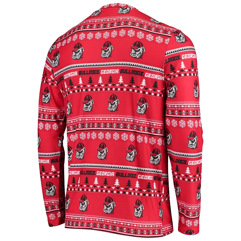 Concepts Sport pour homme Georgia Bulldogs Ugly Sweater Knit Haut à manches longues et ensemble pantalon