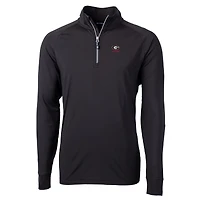 Men's Cutter & Buck Georgia Bulldogs Alumni Logo Adapt Eco Knit Stretch Recycled Quarter-Zip Pullover Top