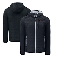 Men's Cutter & Buck Black Georgia Bulldogs Alumni Logo Rainier Primaloft Eco Raglan Full-Zip Hybrid Jacket