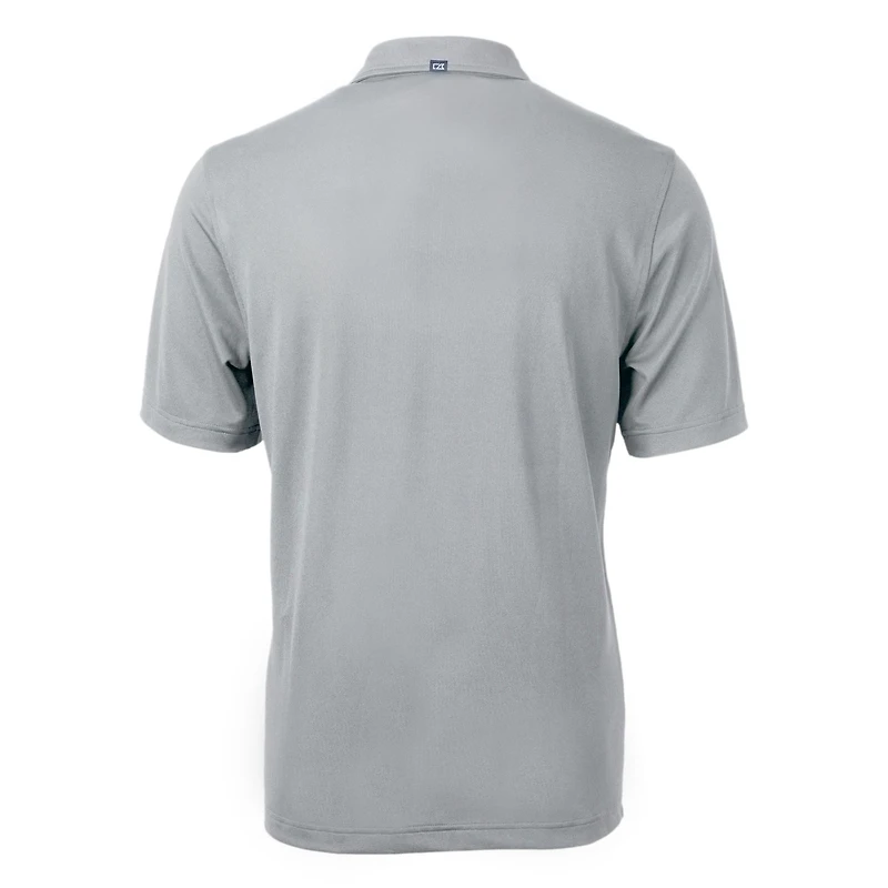 Polo recyclé en piqué écologique pour homme, gris Cutter & Buck, avec logo des anciens Georgia Bulldogs