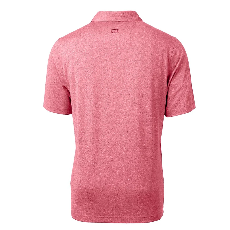 Men's Cutter & Buck Heather Red Georgia Bulldogs Forge Stretch Polo