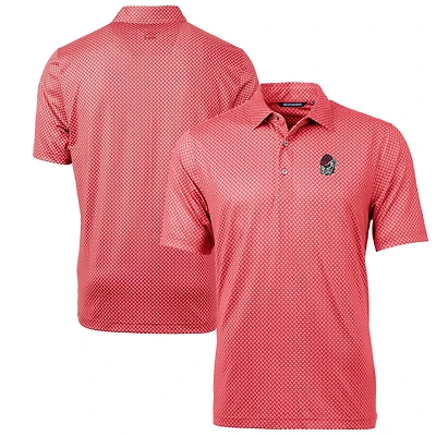 Men's Cutter & Buck Red Georgia Bulldogs Big Tall Pike Banner Print Polo