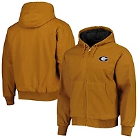 Sweat à capuche entièrement zippé Dakota Bulldogs de Géorgie Dunbrooke pour homme