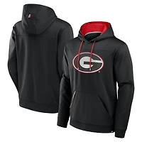 Sweat à capuche noir délavé pois pour homme Fanatics Georgia Bulldogs Defender