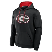 Sweat à capuche noir délavé pois pour homme Fanatics Georgia Bulldogs Defender