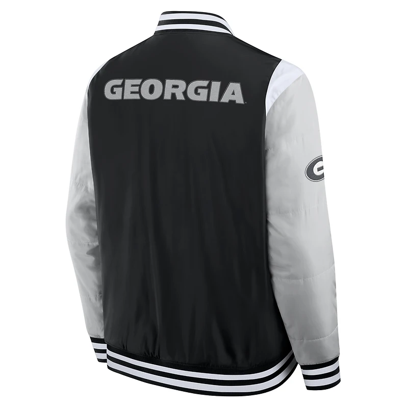 Men's Fanatics  Black Georgia Bulldogs Elements Elite Full-Snap Jacket