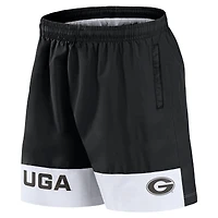 Men's Fanatics Black Georgia Bulldogs Elements Intensity Woven Shorts
