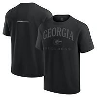 T-shirt noir à trois mélanges de Georgia Bulldogs Fanatics pour hommes