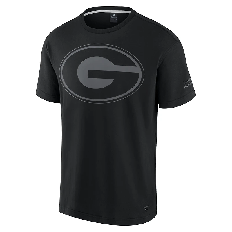 T-shirt emblématique noir Georgia Bulldogs Fanatics pour hommes