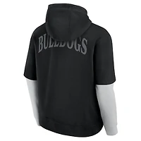 Sweat à capuche élégant pour homme Fanatics Black Georgia Bulldogs