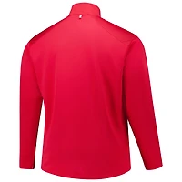Haut à glissière quart de tour pour hommes Fanatics Red Georgia Bulldogs Big & Tall Defender