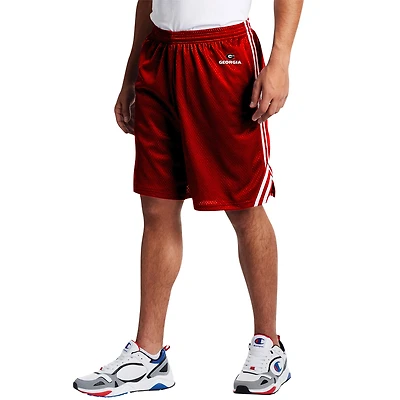 Short en maille à double rayure Fanatics Red Georgia Bulldogs pour homme, taille grande et