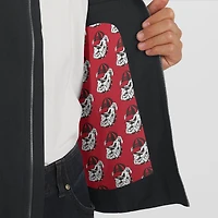 Veste légère Cover-4 Tri-Blend entièrement zippée pour homme J. Palmer Black Georgia Bulldogs