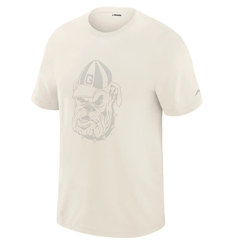 T-shirt de performance Tri-Blend crème J. Palmer pour homme, Georgia Bulldogs