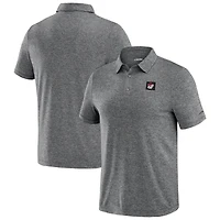 Polo J. Palmer noir chiné pour homme, Georgia Bulldogs, quatre points