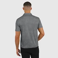 Polo J. Palmer noir chiné pour homme, Georgia Bulldogs, quatre points