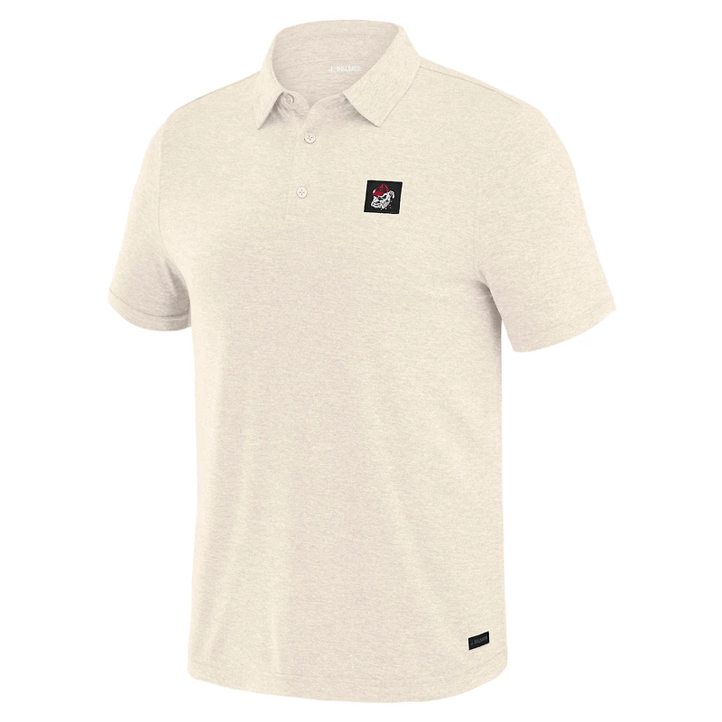 Polo blanc à quatre points Georgia Bulldogs de J. Palmer pour homme