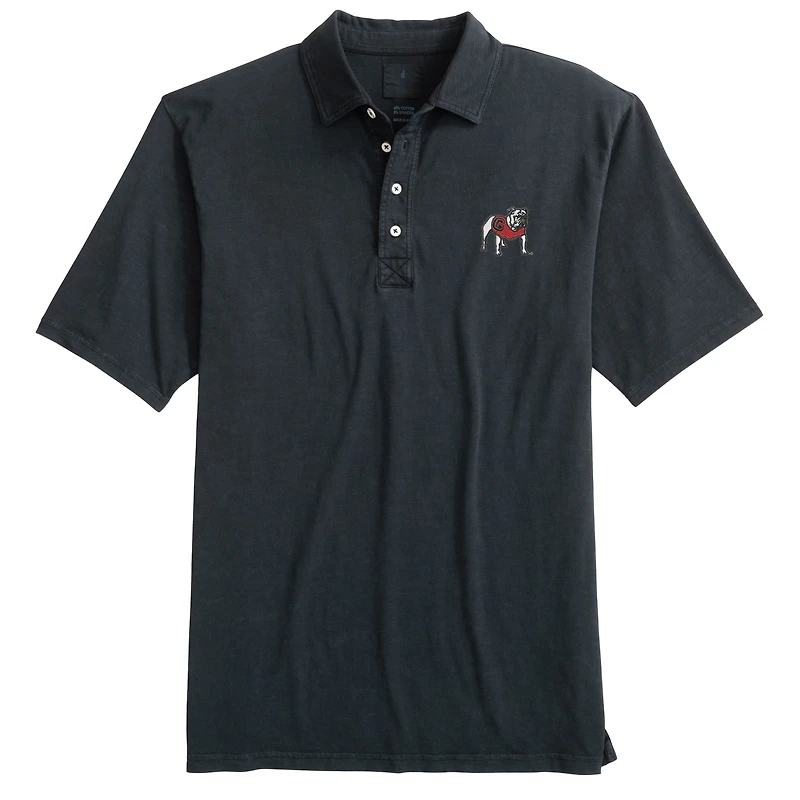 Men's johnnie-O  Black Georgia Bulldogs Coastal Wash Polo