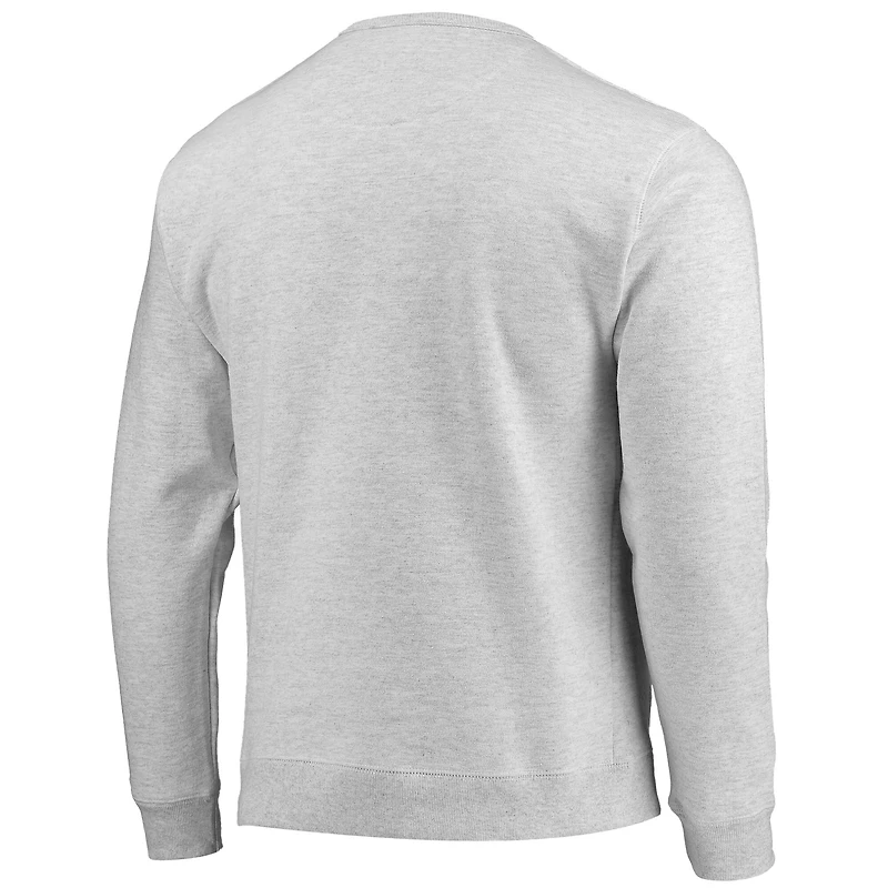 Men's League Collegiate Wear Heathered Gray Georgia Bulldogs Upperclassman Pocket Pullover Sweatshirt