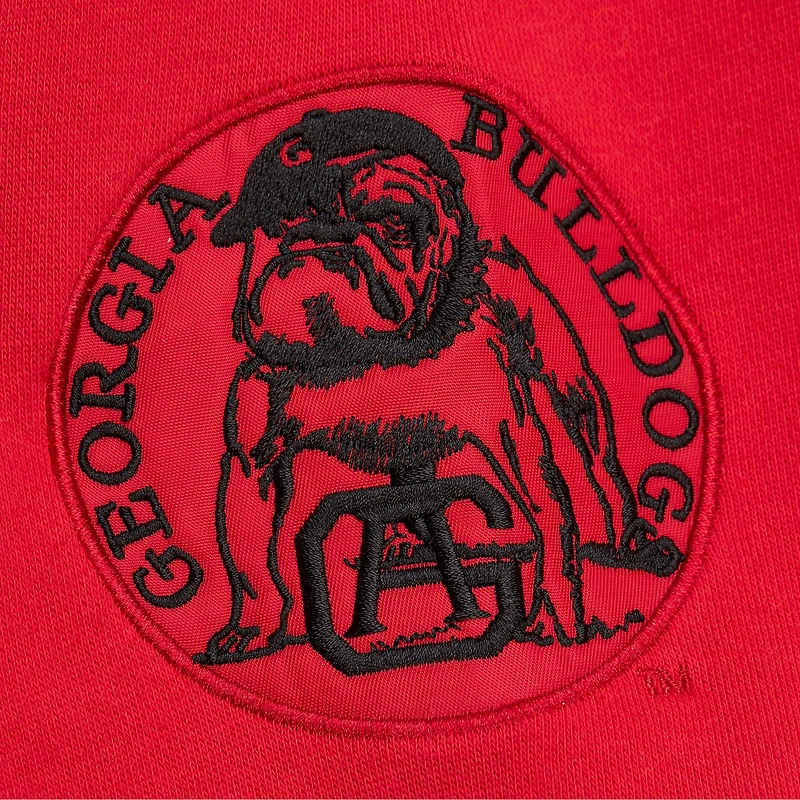 Sweat-shirt Throwback Allover 4.0 Mitchell & Ness pour hommes, gris chiné, Georgia Bulldogs