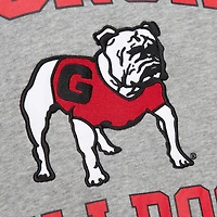 Sweat-shirt Throwback Allover 4.0 Mitchell & Ness pour hommes, gris chiné, Georgia Bulldogs