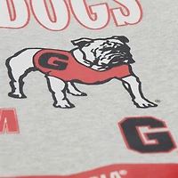 Men's Mitchell & Ness Heather Gray Georgia Bulldogs All Over Print Sweatshirt