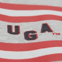 Men's Mitchell & Ness Heather Gray Georgia Bulldogs All Over Print Sweatshirt