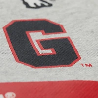 Sweat-shirt gris chiné à imprimé intégral des Georgia Bulldogs de Mitchell & Ness pour homme