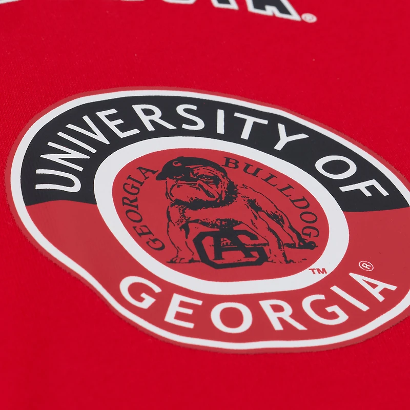 T-shirt premium Mitchell & Ness rouge Georgia Bulldogs Double Clutch pour homme