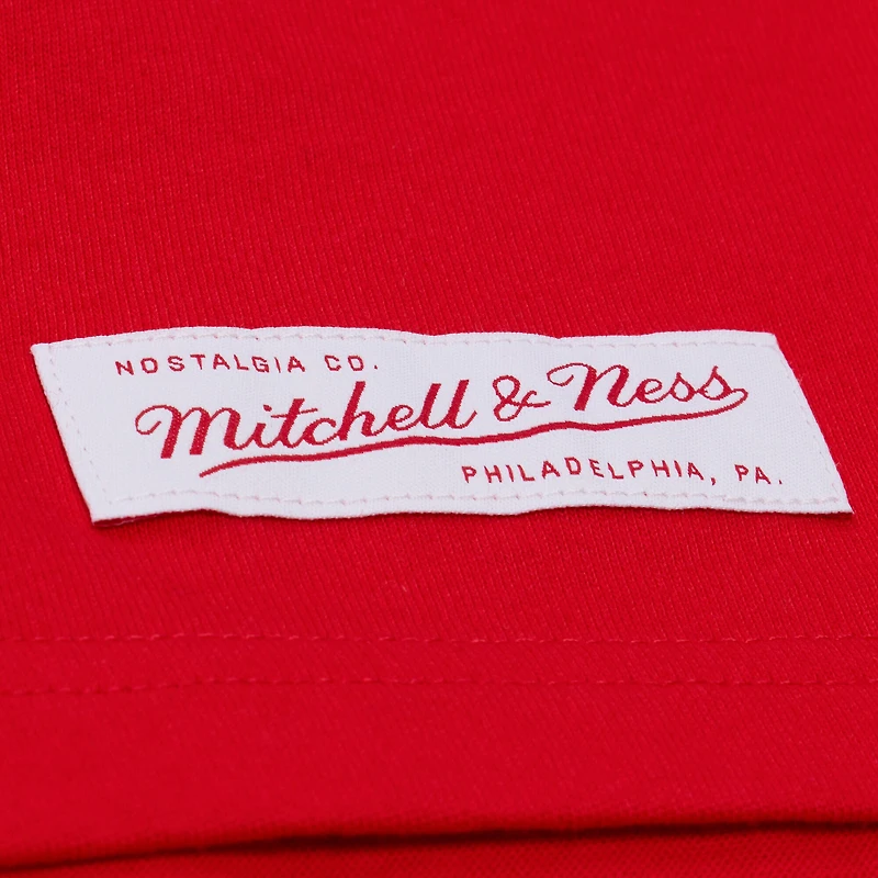 Men's Mitchell & Ness Red Georgia Bulldogs Double Clutch Premium T-Shirt