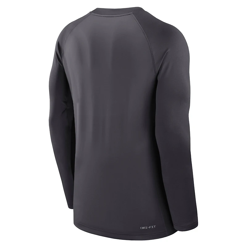 Pull-over léger Nike Georgia Bulldogs Dugout Dri-FIT anthracite pour homme